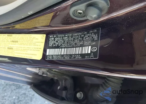 2006 Lexus Es 330 z USA, uszkodzony, nr VIN JTHBA30G665150435